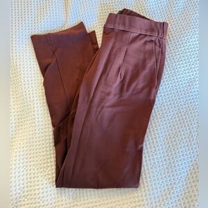 Ann Taylor XS Mauve Pull-On Ankle Pants | Elastic Waist | Workwear
